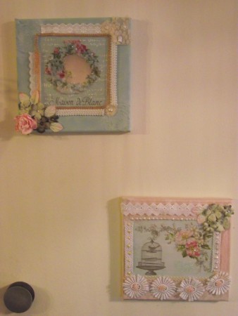 shabby-chic καδράκια 20*20