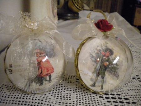 vintage μπάλες για το δέντρο